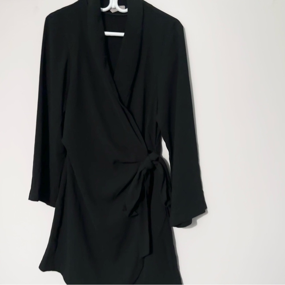 H&M Short Black Kimono Blazer Dress